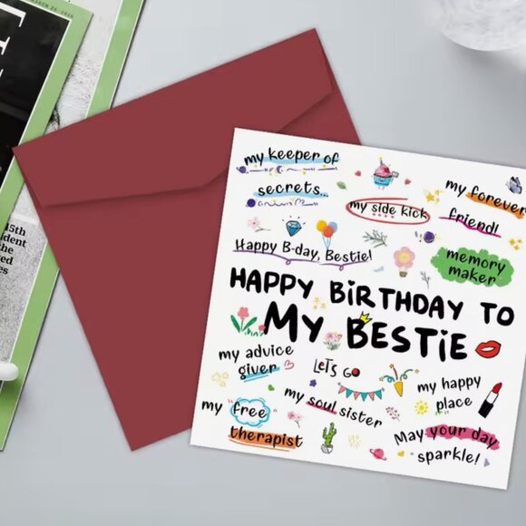 Happy Birthday, Bestie Card - Picture 3 of 6